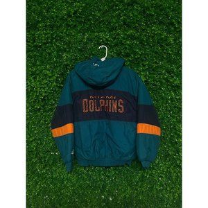 Kids* Vintage Youth Miami Dolphins Jacket, Youth Large, NFL Football